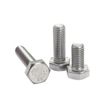 奧峰 DIN933全牙外六角螺栓，M6-1.0X35，不銹鋼304，強度A2-70